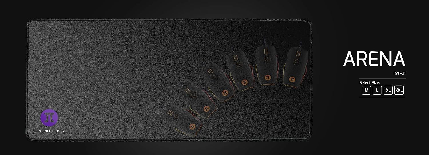 Primus Gaming Mouse Pad-Anti-Slip Rubber Base-Soft Fabric for Smooth Glide- XX-Large