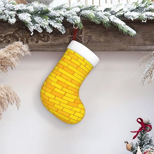 Miniatura 6 de Brick Road - Medias de Navidad grandes de 17.7 pulgadas para festividades, fiestas de Navidad, chimenea, decoración familiar de calcetines colgantes