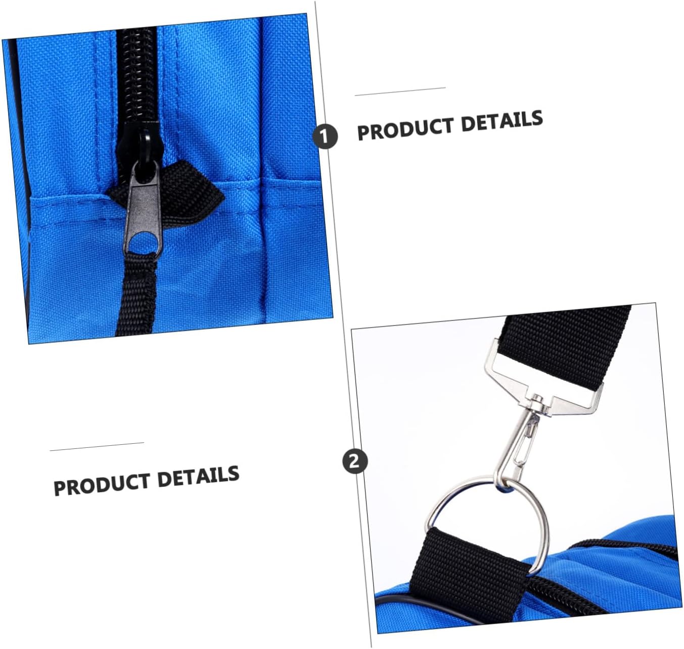 Roller Skates Storage Bag Blue Lightweight Comfortable Handheld Pouch for Inline Ice Skate Shoes with Stain-resistant Material Easy to Carry and Store