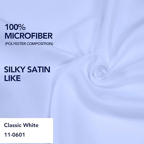 Miniatura 5 de PureFit - Faldón de cama con vuelos y correa elástica ajustable, 22 pulgadas de caída, fácil de instalar, sin arrugas, para cama tamaño Queen, King