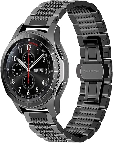 Correa de reloj de 0.866 in compatible con Samsung Galaxy Watch 1.811 in Gear S3 ClassicFrontier Galaxy Watch 3 1.772 in de repuesto de malla de