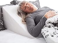 Vista 6 de DMI Almohada de cuña de cama y cuña triangular con inclinación elevada para dolor de cuello, dolores de cabeza, hombros, dolor de espalda, soporte