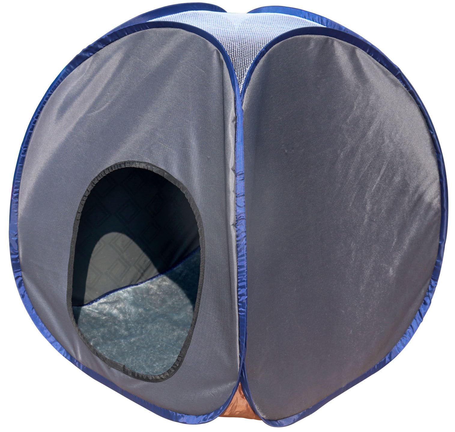 HOMECUTE Soft & Light Weight, Foldable Pet Tent/Kennel/House/Hut for Cats/Kitten/Puppies & Dogs | Comfort Zone for Pets. (Grey)