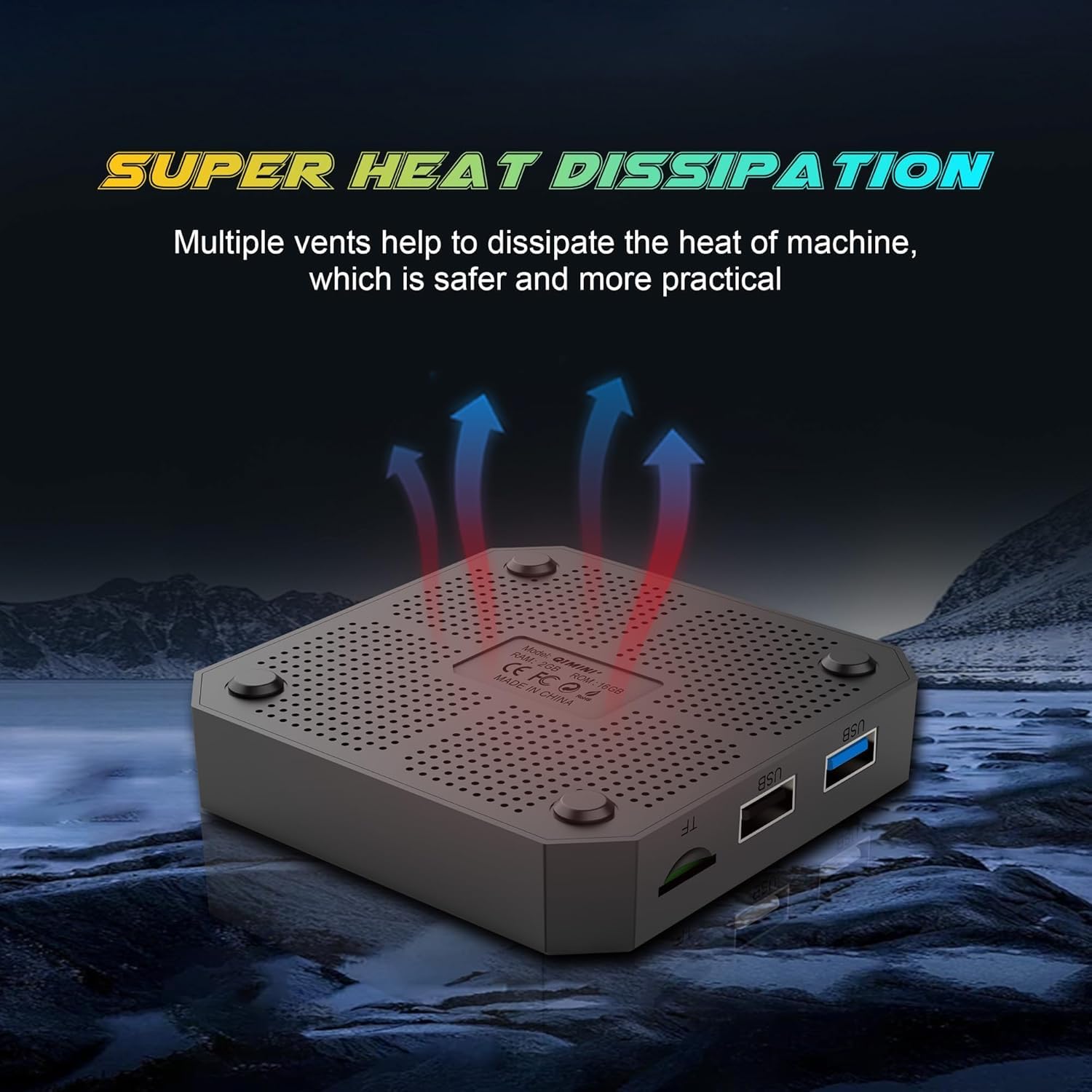 Android 14.0 TV Box, 2 GB RAM 16 GB ROM RK3518 Quad Core Cores-A53 Mali-450 GPU, Smart Android TV OS Box Supporto 8K e 2.4G/5.8G dual-band Wifi, Bluetooth 5.4, 10/100M Ethernet HD2.0 USB3.0 Controllo