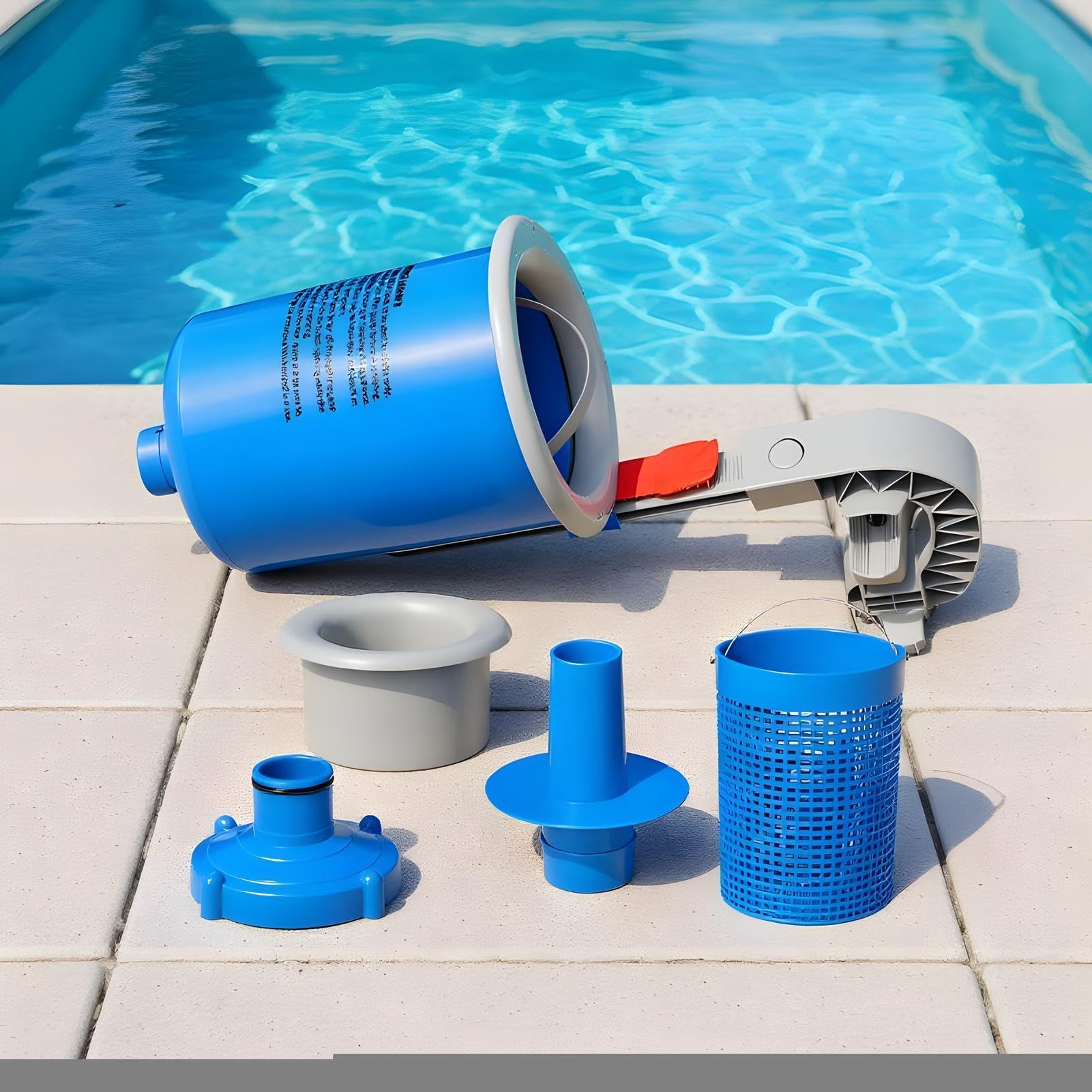 Kit Skimmer Piscina Fuori Terra | Pulizia Automatica,Skimmer Automatico Piscina Fuori Terra - Estate Utilizzo Quotidiano Galleggiante Alta Resistenza Casa Hotel Appartamento Giardino Cortile Retro