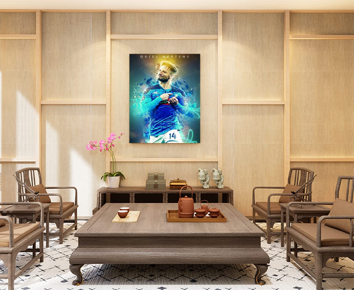 Xtreme Skins Designs Print Wooden Framed Canvas Wall Art Decoration Poster (22x34 Inch) - Dries Mertens