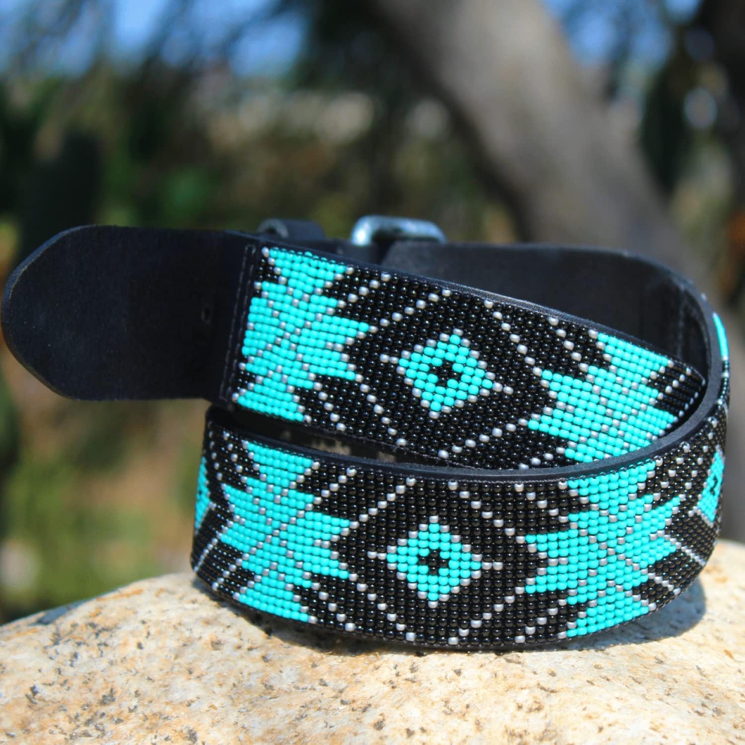 Sambboho - Handmade & Luxury Saint Barth Women's Leather Hand stitched Belt - Versatile & Durable Belts for any Occasion