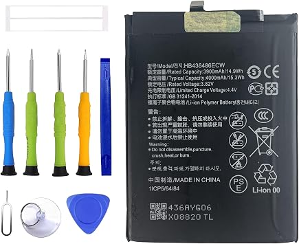 HB436486ECW Rechargeable Battery Compatible with Huawei Mate 10 / Mate 10 Pro/Mate 20 / P20 Pro/Honor 20 Pro with Tools