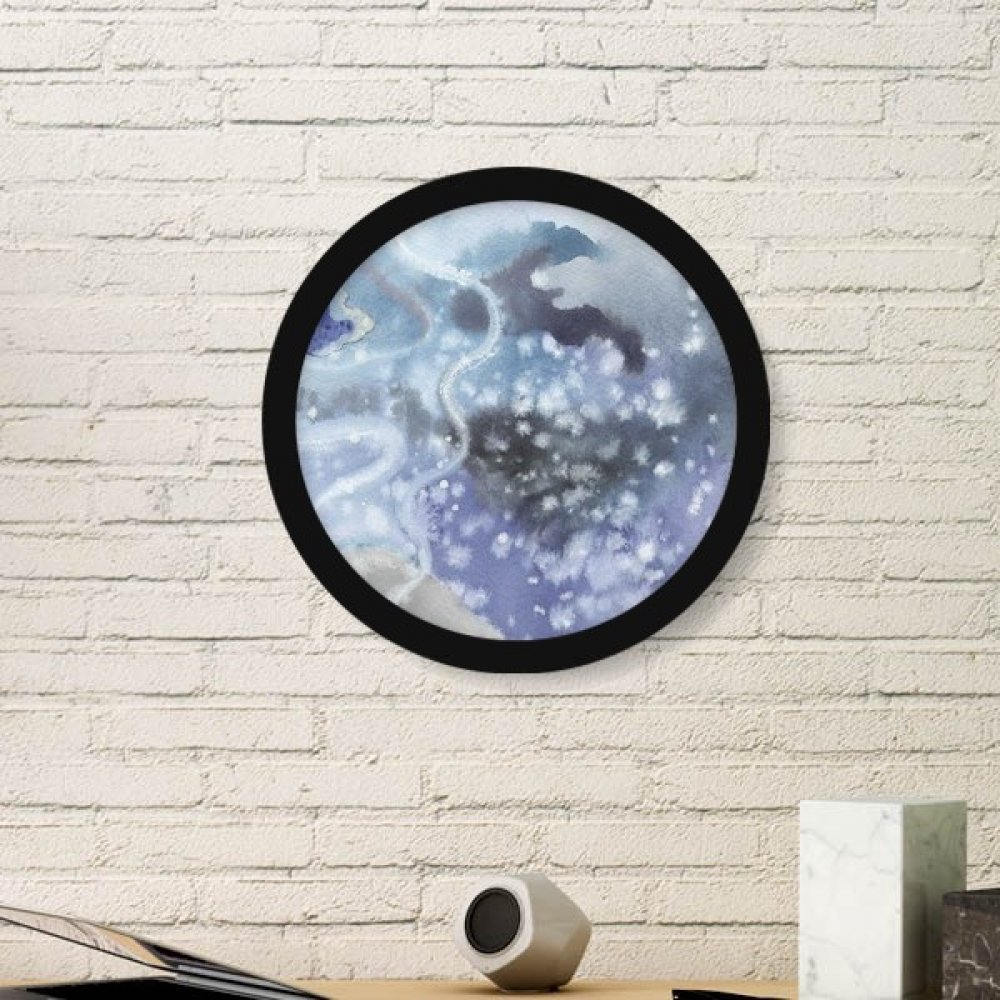 Cadre photo bois rond noir pour briser la monotonie des murs vides