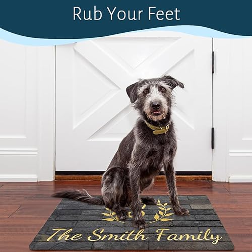 Miniatura 2 de Tapete de mármol personalizado para puerta – Tapete de bienvenida personalizado para la entrada del hogar, tapete para la puerta delantera,