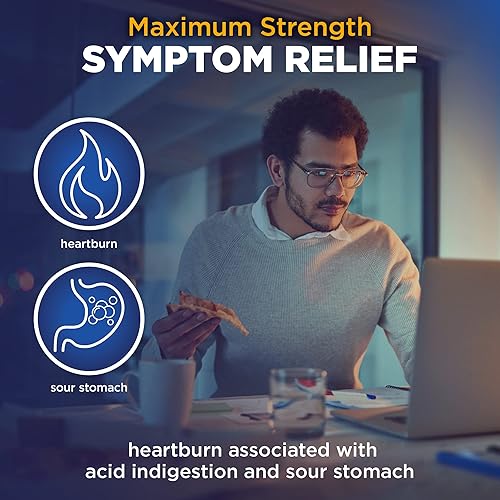 Vista 10 de Yaxa Basic Care Comprimidos de famotidina de máxima fuerza de 20 mg, 90 unidades, prevención de acidez estomacal