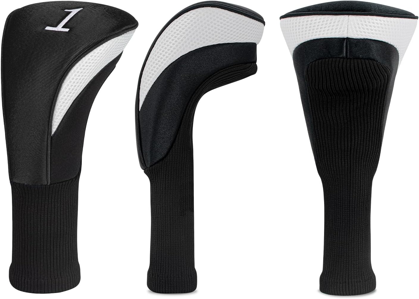 Wood Headcover Golf Club Covers Driver Headcovers Nylon Head Covers Designed to Fit All Woods - 3/4/5/6 Pack/Set Golf Accessories Suitable for Men and Women