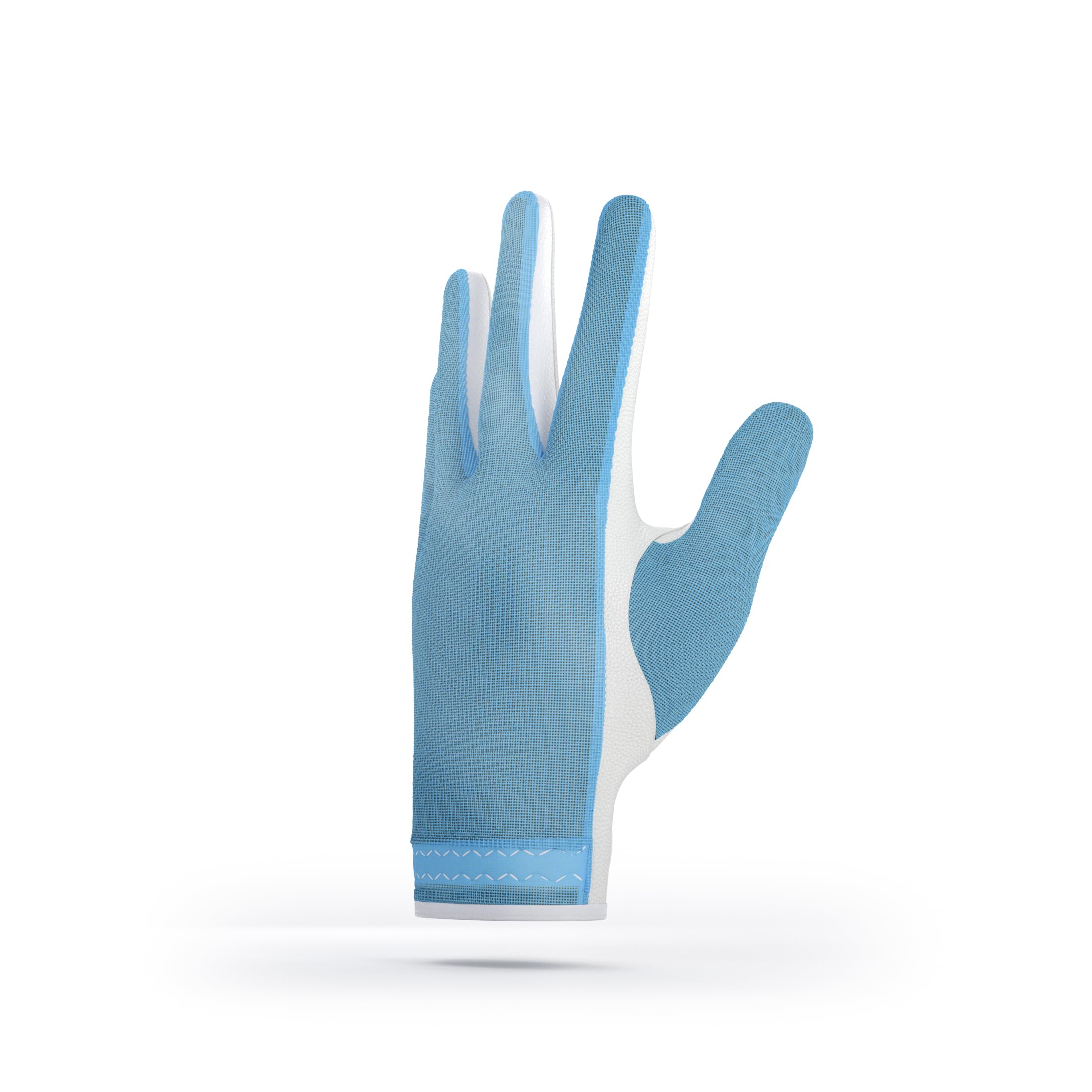 Kyniog Ladies Golf Gloves for Women, Tan-Through Blue, Left Hand Right Hand, Breathable Leather, All Weather Grip, Cabretta Leather (L, Right)