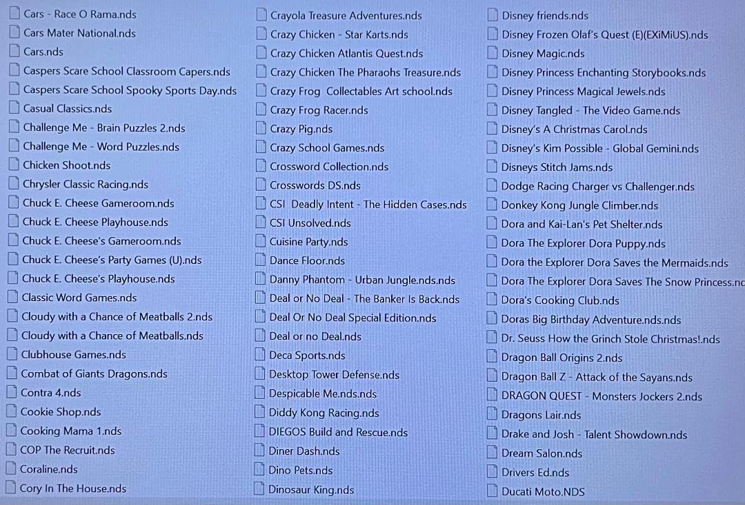 500 in 1 DS Game Card SDHC Will Work on DS DSI DSIXL 2ds 2DSXL 3DS 3DSXL - Image 3