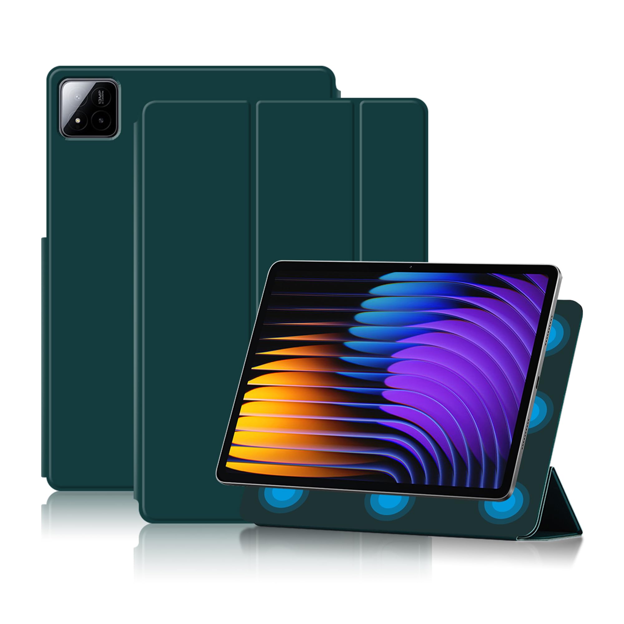 Funda para Xiaomi Pad 7 y Pad 8 Pro carcasa magnética verde 11.2 7