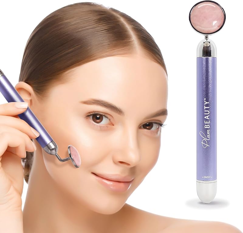 Massageador facial elétrico Plum Beauty Rose Quartz