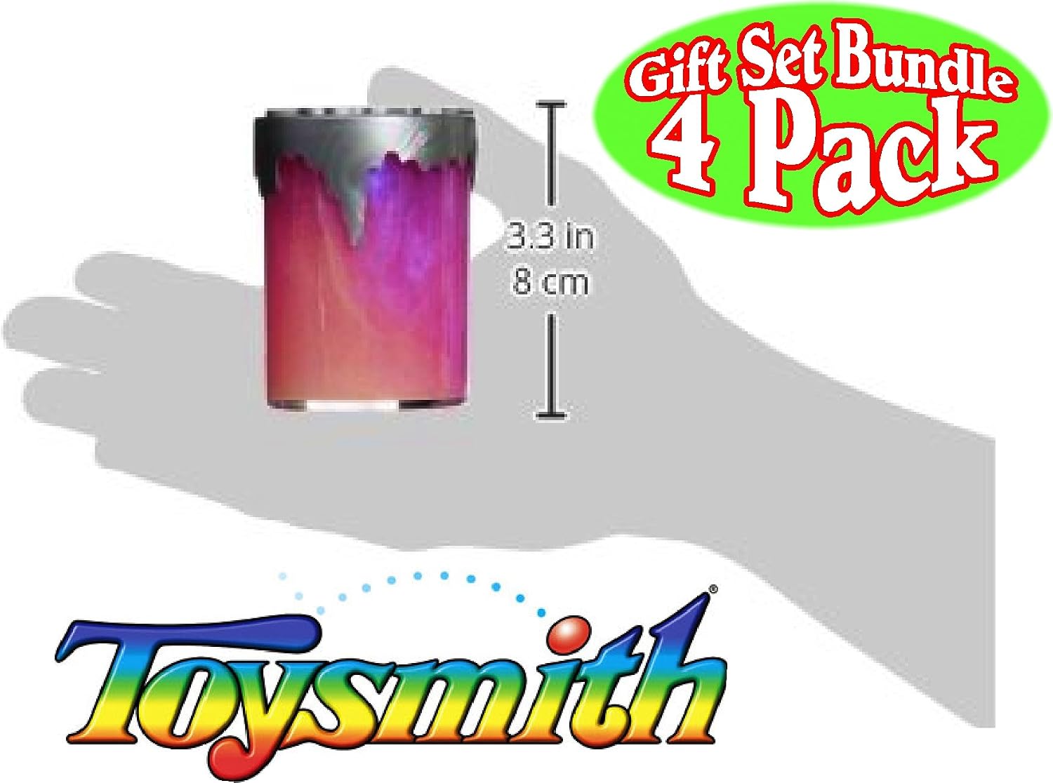 Toysmith Glow in The Dark Mars Mud (Slime/Putty) Complete Gift Set Party Bundle - 4 Pack