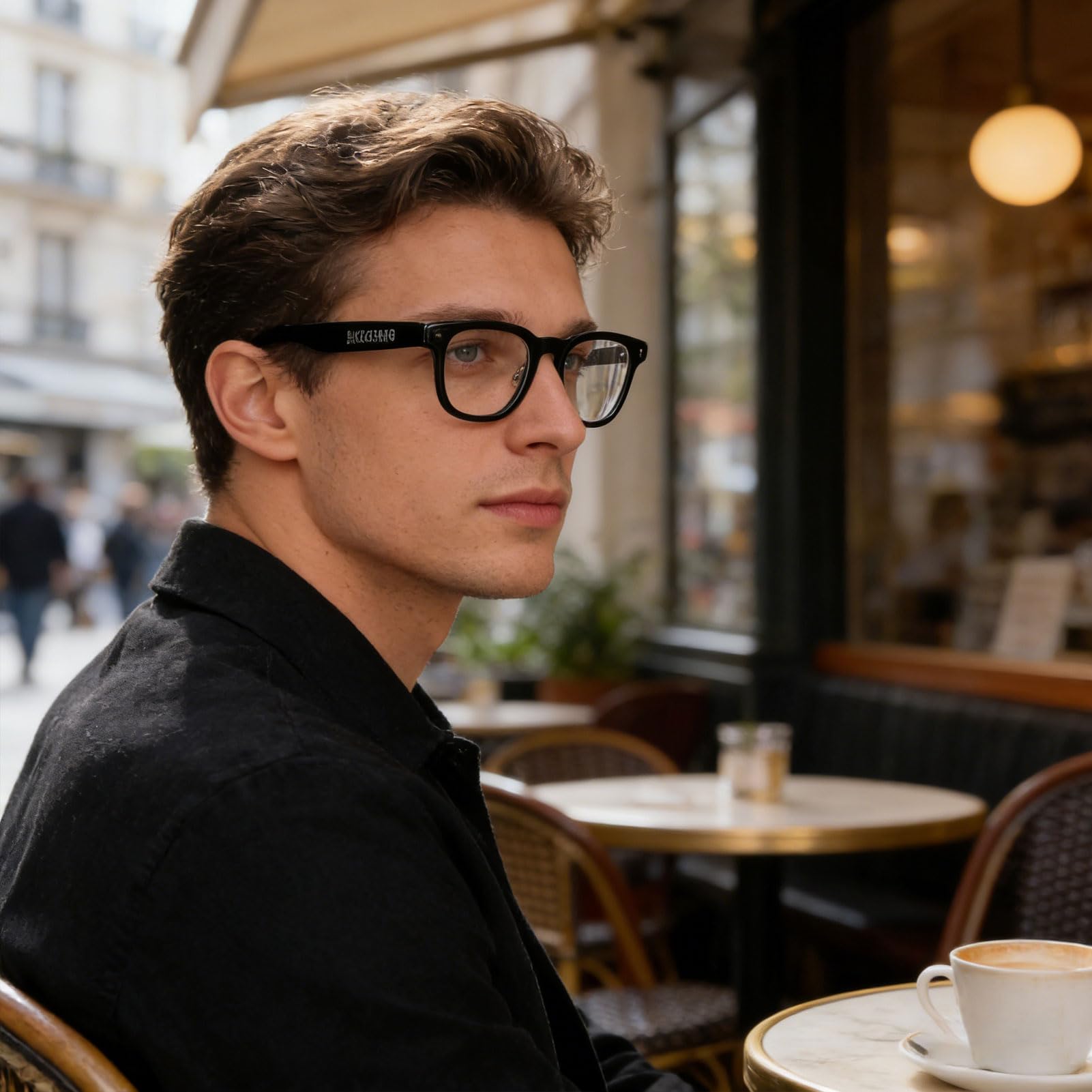 Fdit Lunettes Intelligentes 4K avec Caméra HD, pour Voyages et Quotidien