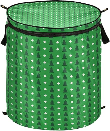 tub medium collapsable baskets organization and storage boxes for sweater Christmas Green Tree St. Patrick's Day Lucky,cestos para ropa sucia