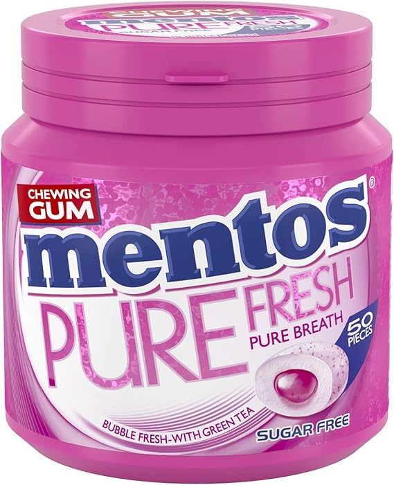 Mentos ChewingGum Mentos Pure Fresh Bubble ChewingGum Sans Sucres