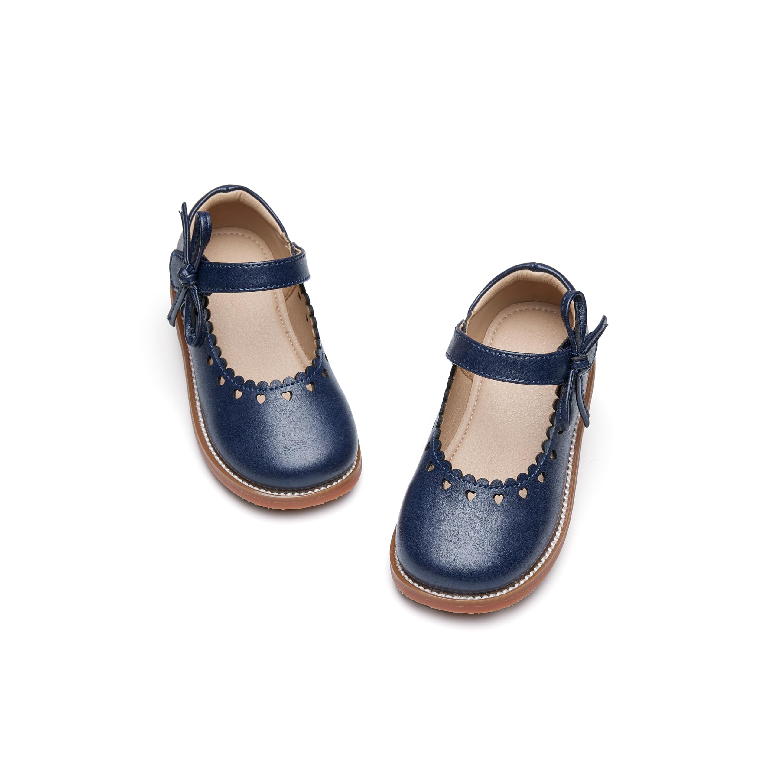 Flaryzone Toddler Girls Mary Jane School Uniform Oxfords Dress Shoes Flats