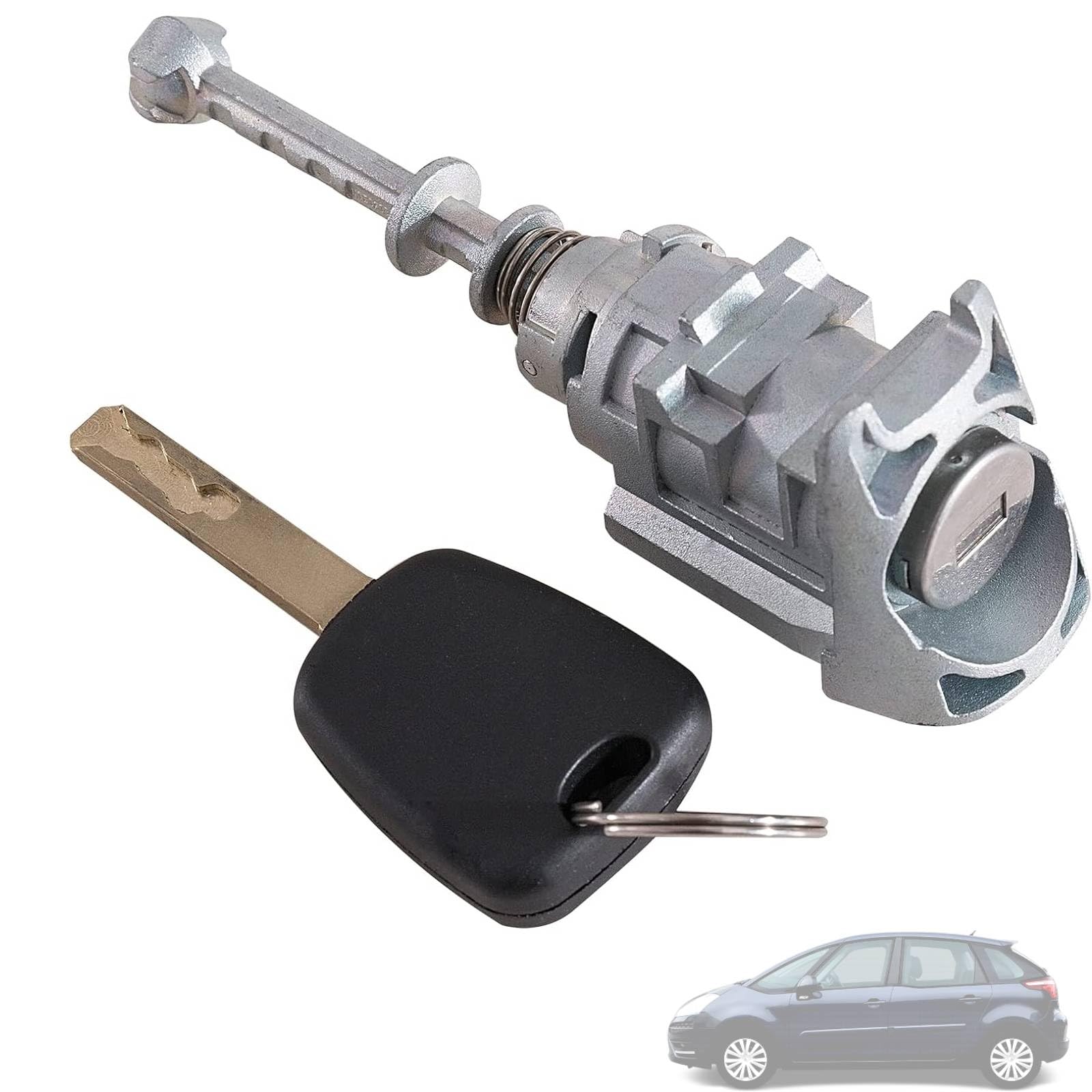 Twowinds - Bombín Cerradura 9170Y0 Compatible con Citroën C4, Coupé (2004-2013), C4 Picasso (2004-2008) - Puerta Delantera Izquierda (Lado Conductor) - NO502085 - Cerradura - Bombín