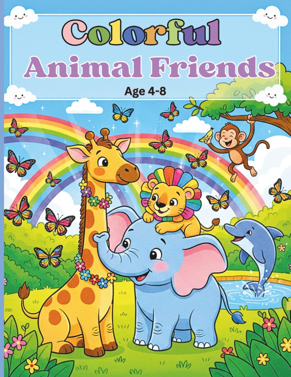 Colorful Animal Friends: Easy & Fun Coloring Pages for Kids