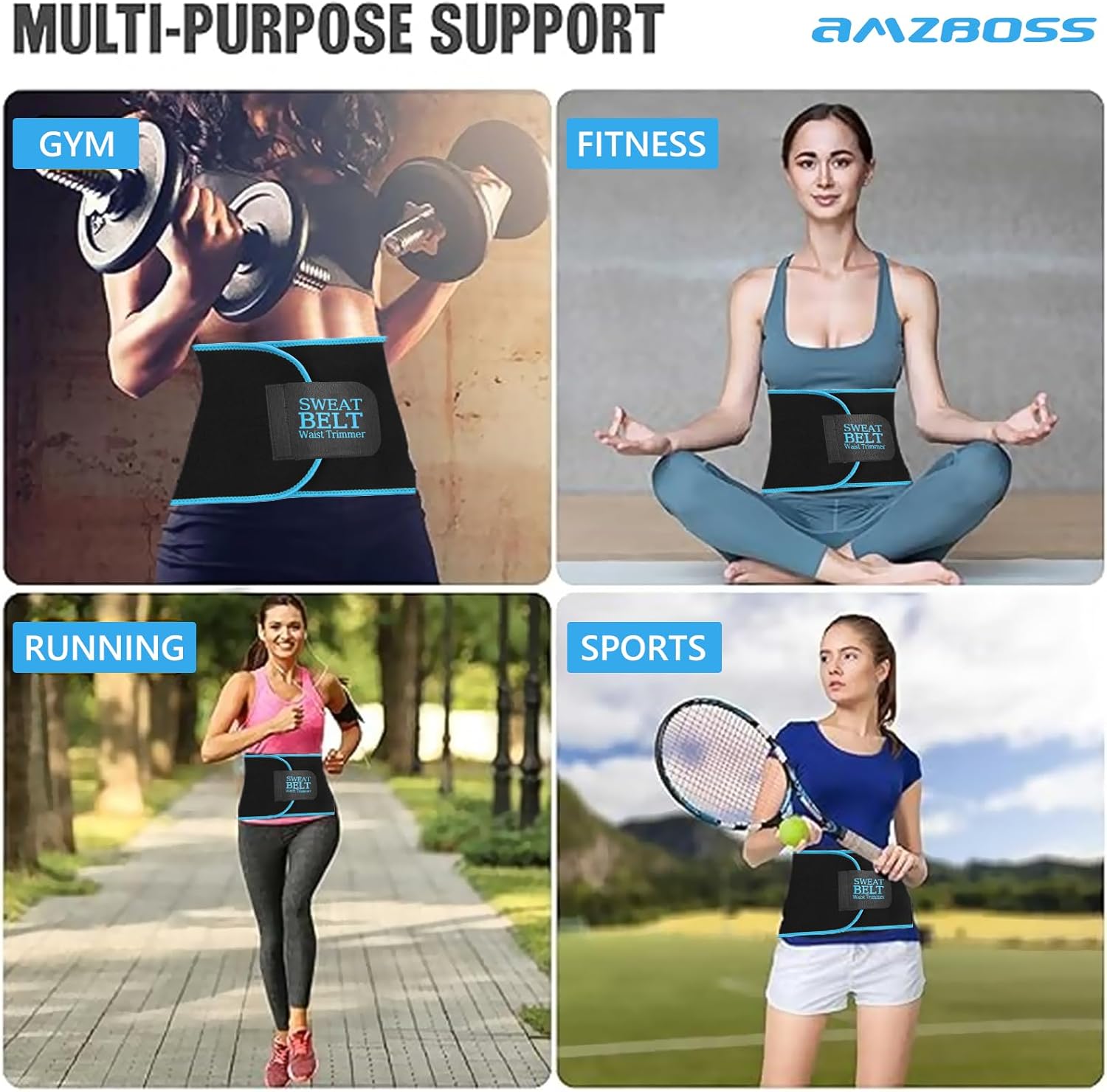 Waist Trainer for Women Lower Belly Fat, Waist Sweat Band for Women, Belly Band Sweat Belt, Stomach Wrap, Body Shaper - Image 5