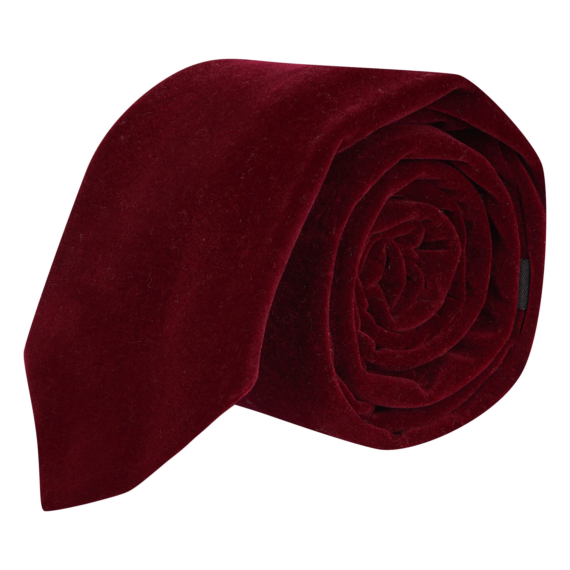 King & Priory Red Luxury Bordeaux Velvet Tie