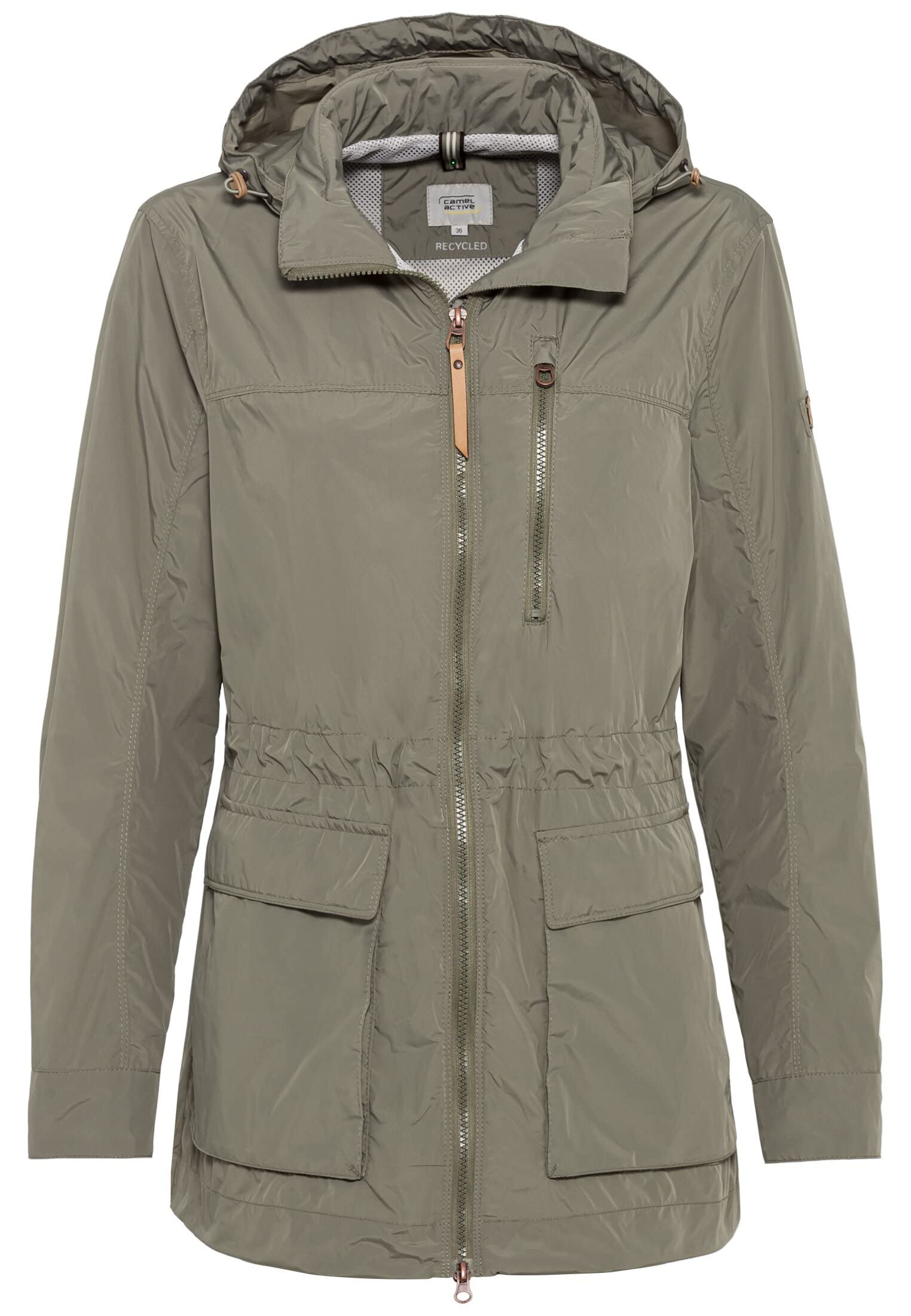 Camel Active Womenswear Women's 320260/7R26 Jacket, Khaki, 34