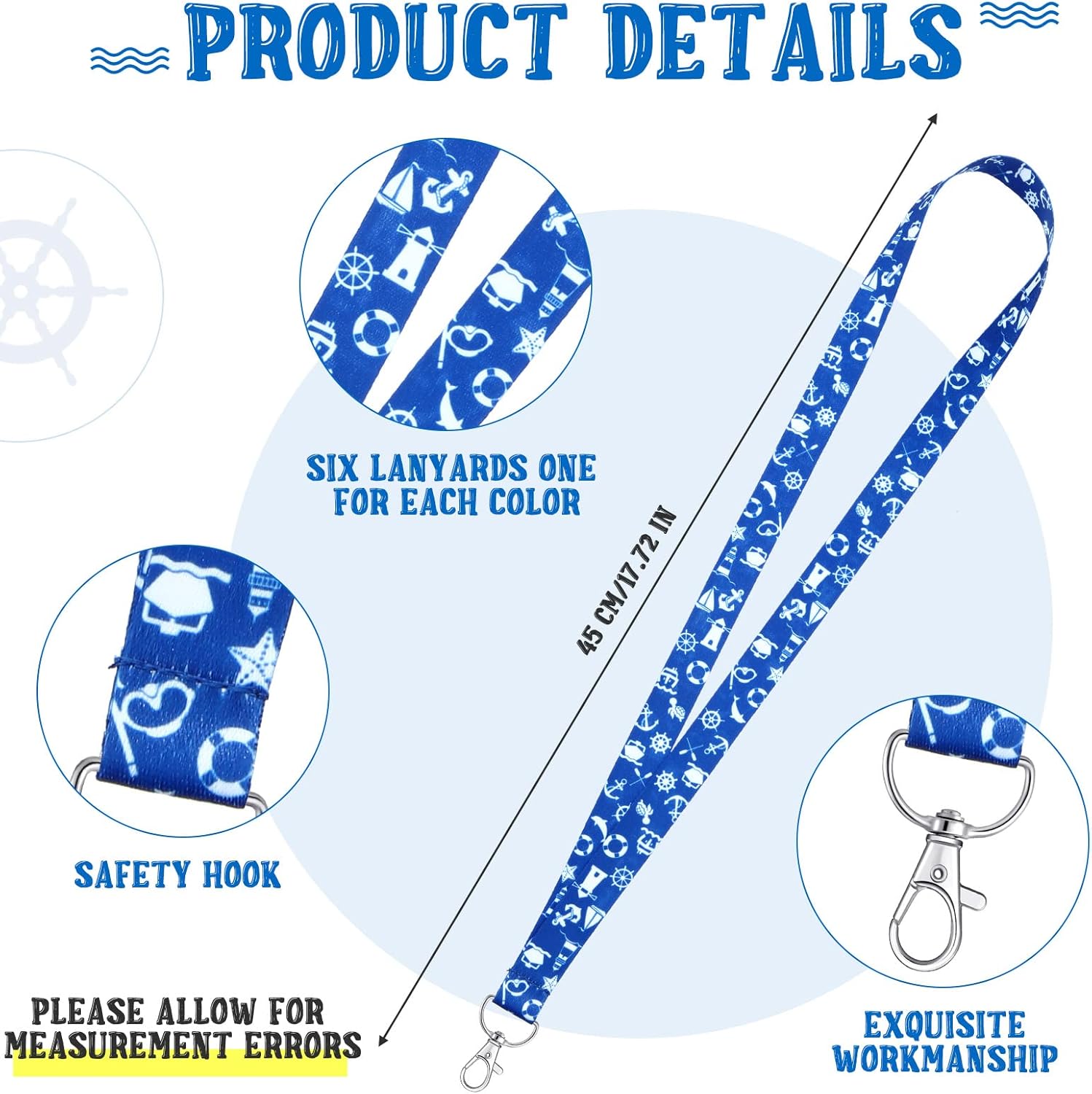 Tudomro 12 Pack Cruise Lanyard for Ship Cards Cruise Lanyards with Waterproof ID Holder Lanyard Ships Key Cards Ship Essentials Card Holder Women Men Accessories(Multicolor) - Image 3