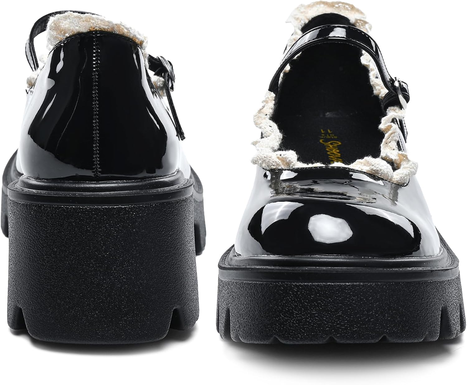 Mary Jane Shoes for Women, Black Platform Mary Jane Pumps, Chunky Heel Dress Shoes, Cute - Image 5