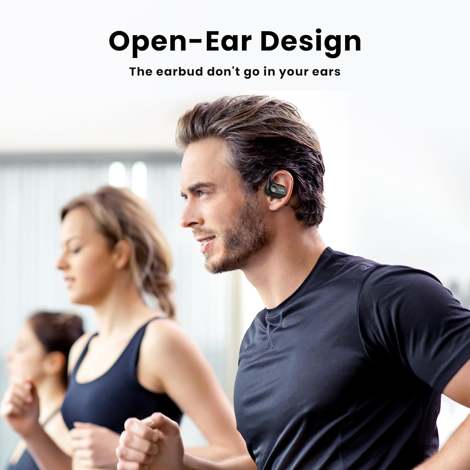 Wireless Earbuds,Open Ear Headphones,360-Degree Panoramic Sound Headsets,DT4.0 Without Sound Loss,Air Conduction,48H Range,LED Display,IPX8 Waterproof,Wireless Earphones for Meeting,Driving,Traveling