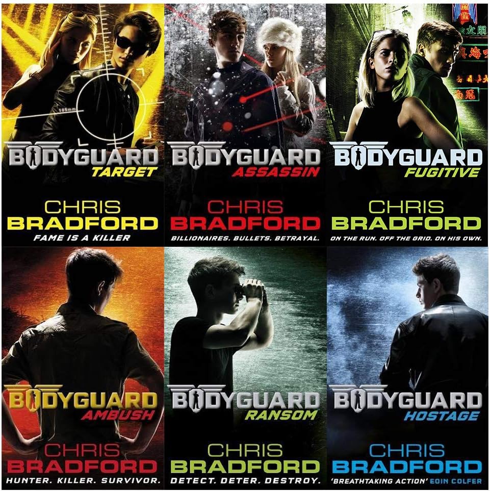 Bodyguard Series Chris Bradford 6 Books Collection Set (Hostage,Ransom,Ambush,Target,Assassin,Fugitive)