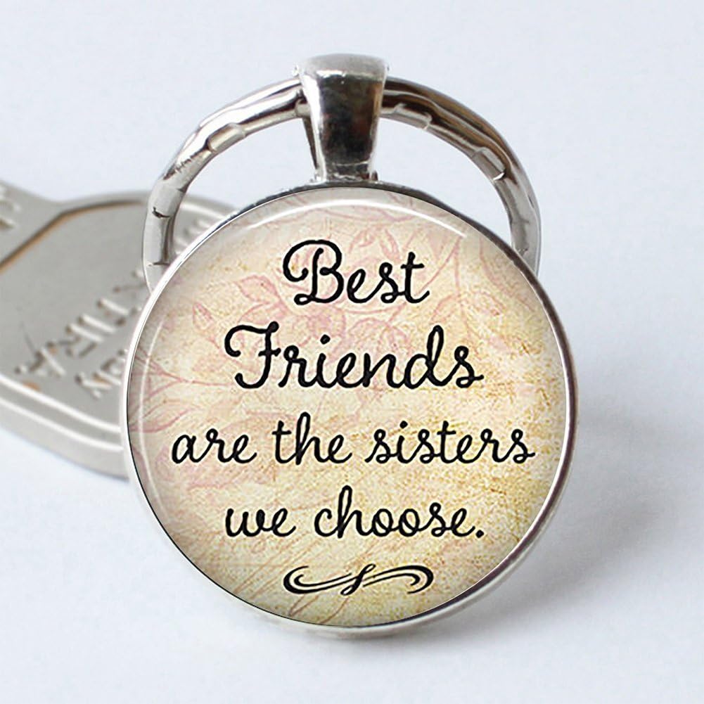 LAOSEPGemini_mall® BBF Best Friends keychain Friendship Love Gift Keyring for Women
