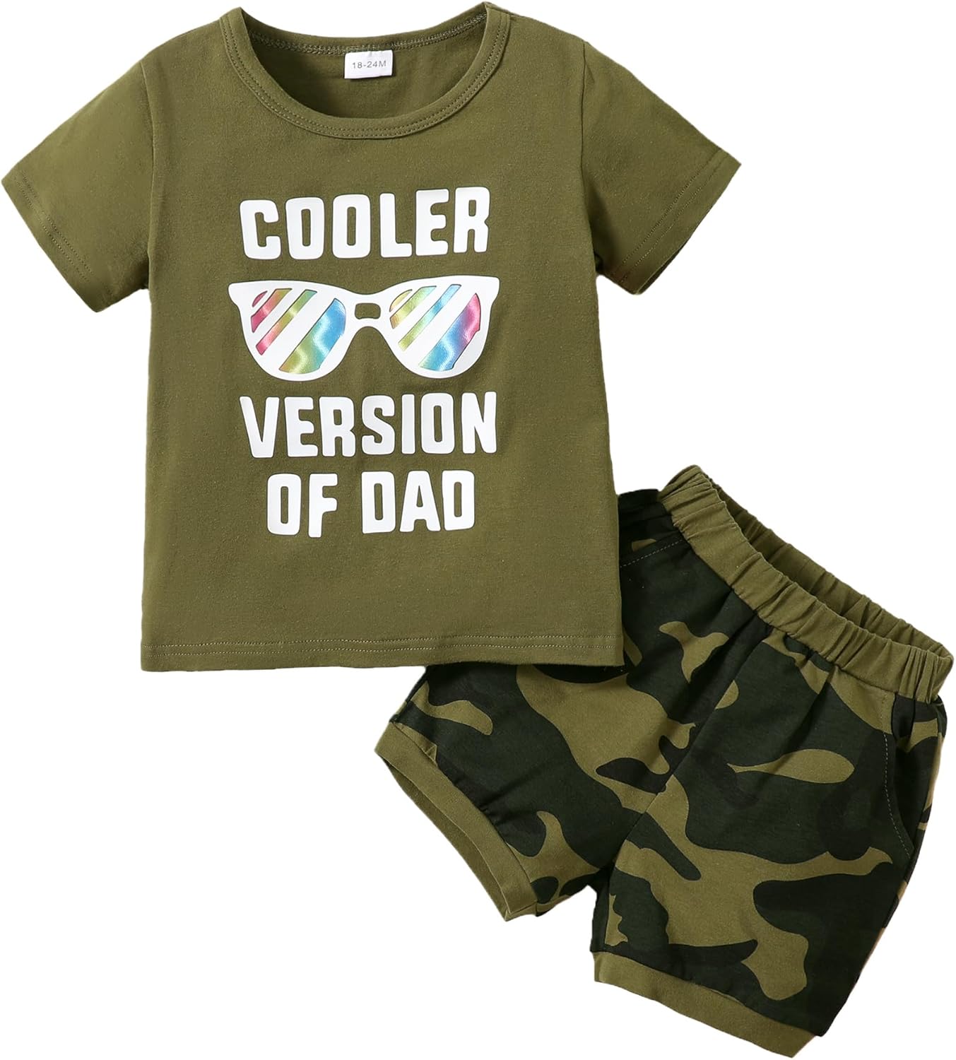 Kucnuzki Toddler Baby Boy Clothes Outfits Short Summer Sleeve Letters Printed Shirt Shorts Sets 2PC Little Boy Clothing