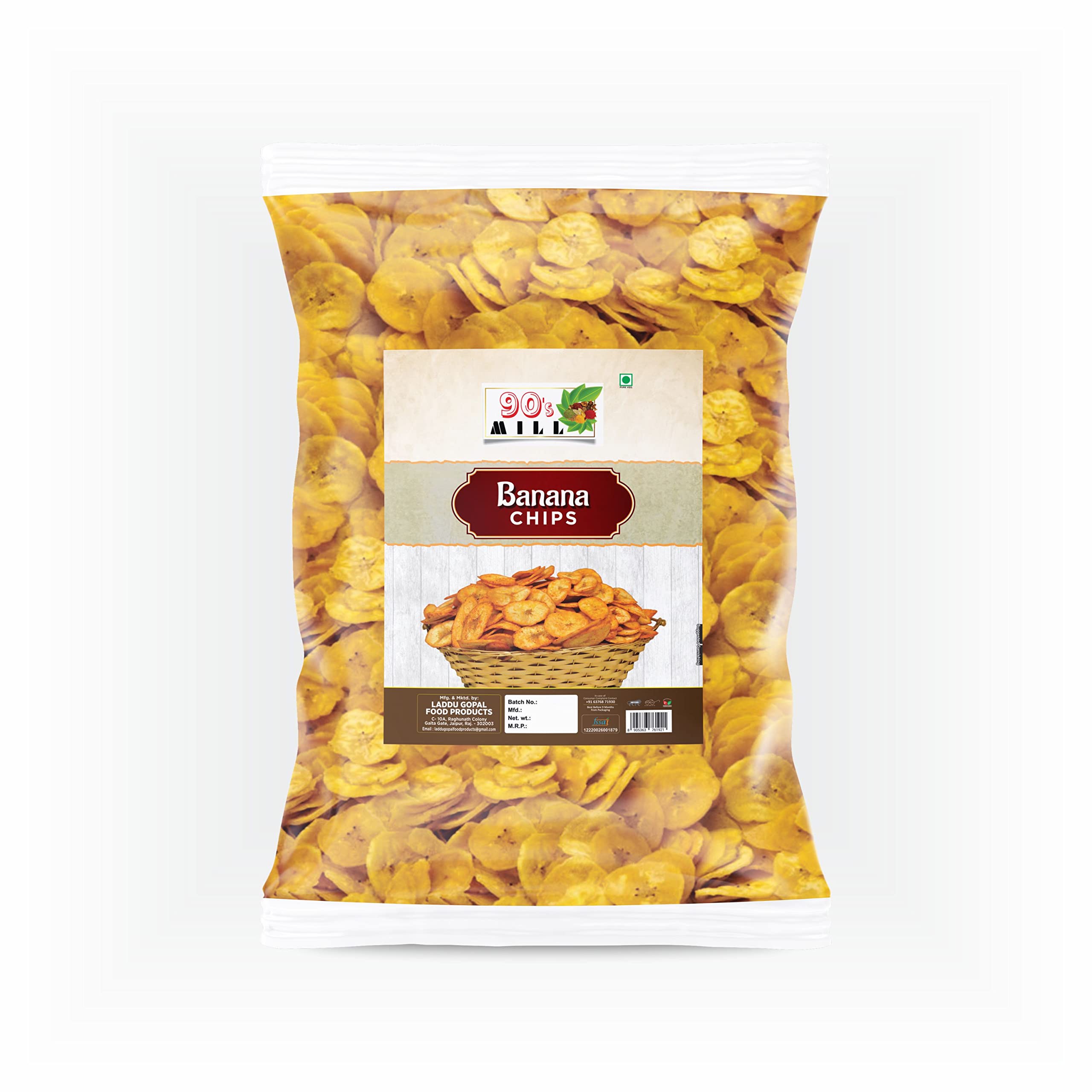 Falhari Roasted Kerala Yellow Banana Chips Tasty Yummy Snack Healthy Snack - 500gm (B0B1B83GWH) Amazon Price History, Amazon Price Tracker