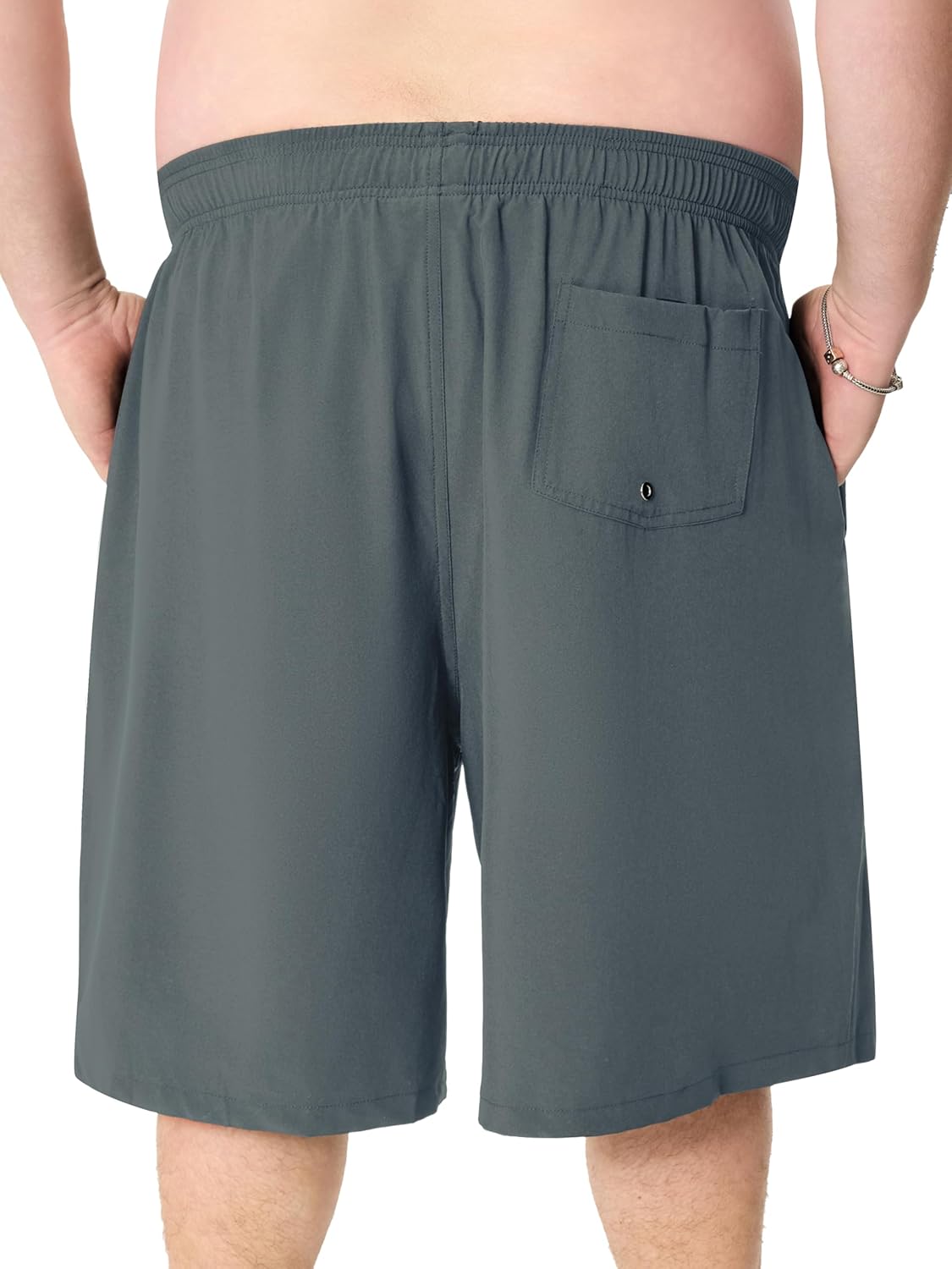 Arcweg Men's Big & Tall Swim Trunks - Quick Dry Board Shorts with Compression Liner & Zipper Pockets (2X-6X) - Image 4