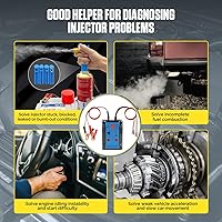 Vista 8 de Kit de Herramientas Probador Limpiador de Inyectores de Combustible 8 Modos de Pulso Probador de Inyectores Prueba 2 Inyectores de Combustible