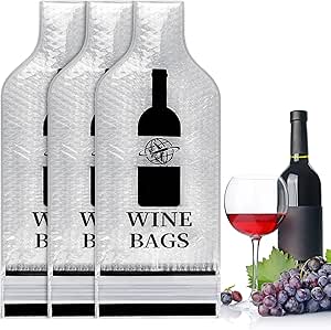 Paquete De 50 Protectores De Botellas De Vino Inflables Con