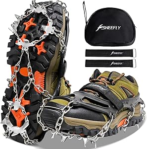 SHEEFLY Crampons Ice Cleats