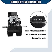 Vista 4 de No.812301H300 Motor de actuador de bloqueo de la puerta trasera del maletero de 4 pines para Hyundai Tucson GL GLS Limited SE 2.0L 2.4L 2010-2015