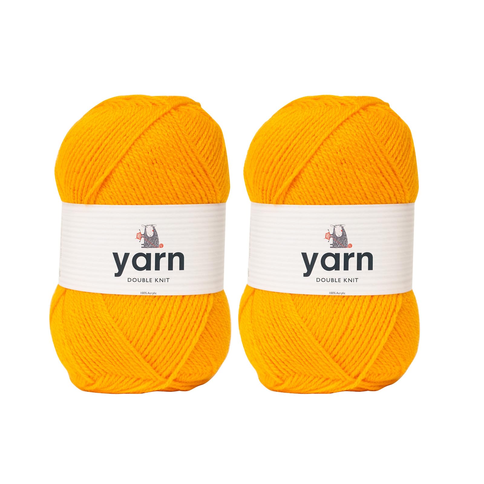 KORBOND DK Black Yarn - 100g Acrylic Wool - Lightweight, Hypoallergenic & Durable Double Knit Crochet Yarn Knitting Wool (290m Total) — view 53