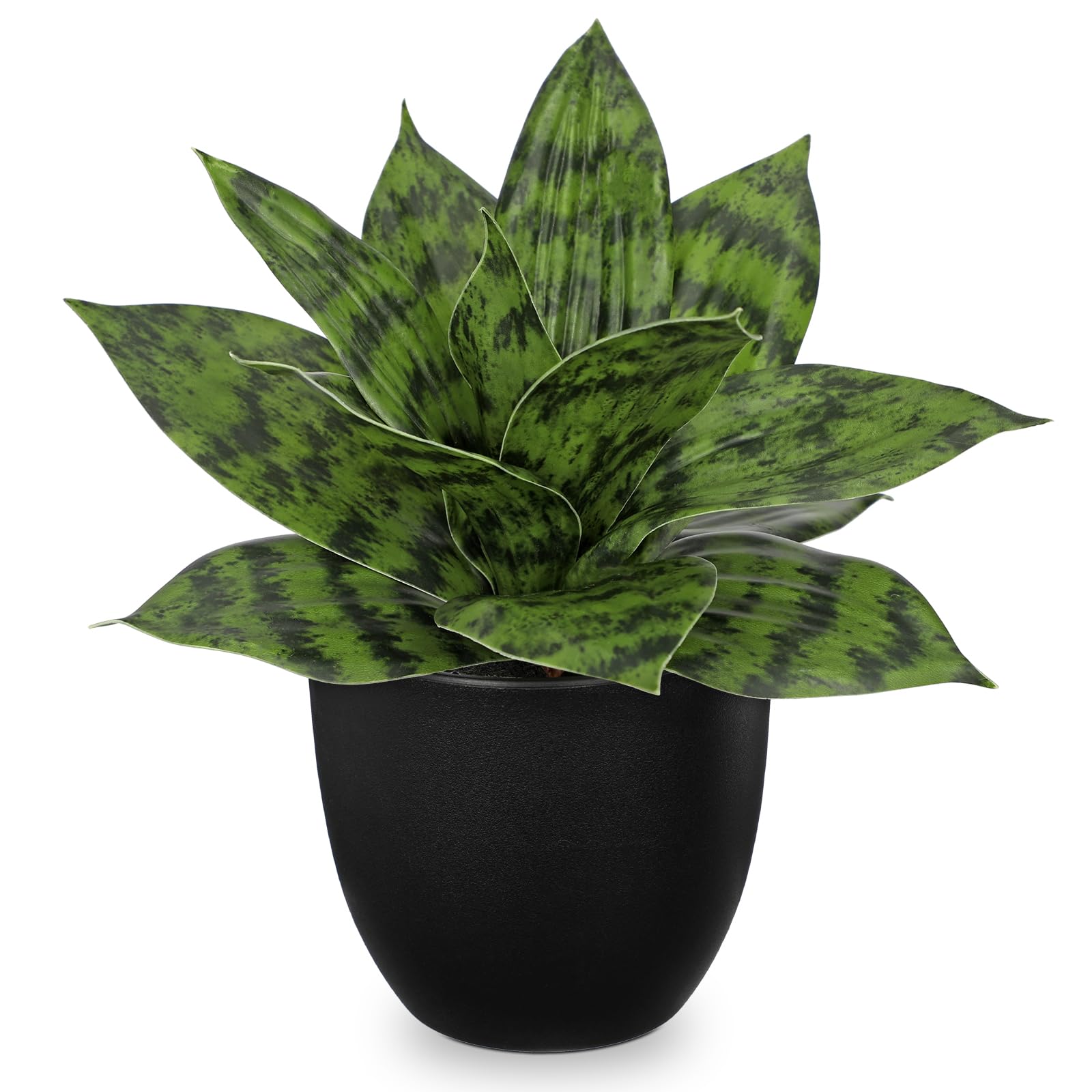 Hollyone Artificial Snake Plants 9 Faux Agave Succulent