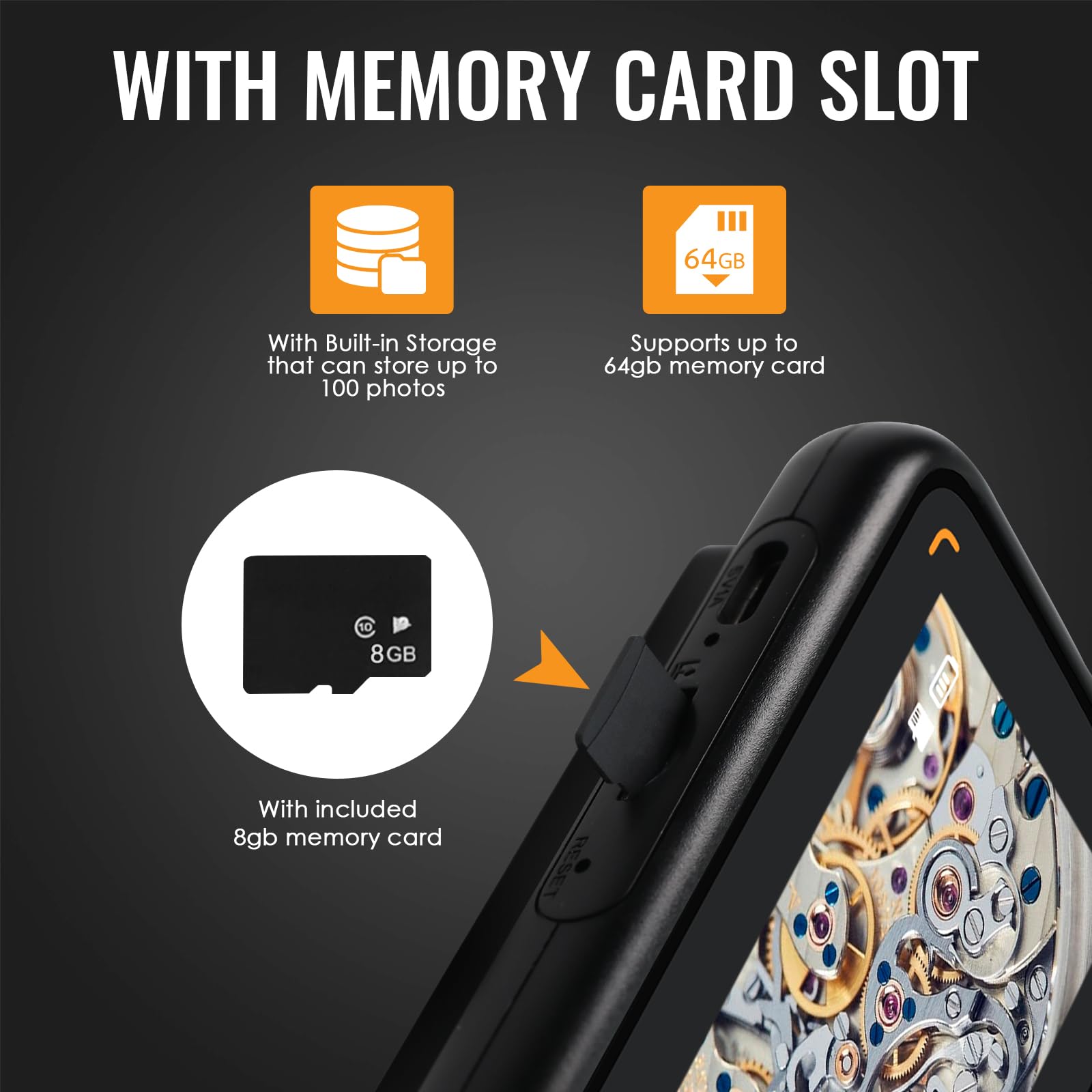 Microscopio digitale portatile 500X con schermo IPS da 3", 8 LED, autofocus, fotocamera 2MP, lente d'ingrandimento ricaricabile, supporto scheda TF, compat. Windows/Mac: ideale per parti, PCB