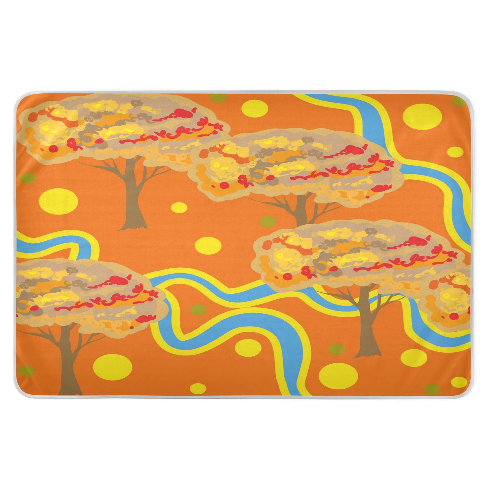 susiyo Simple Art Of The Tree Bed Pads for Incontinence Mattress Protector Anti-Slip Waterproof Pads (56