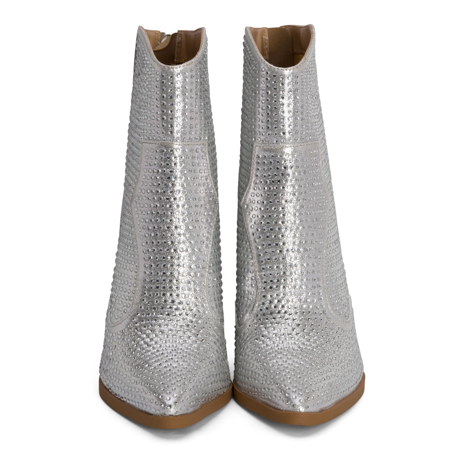 Chariot & Co Wyatt Silver Cowboy Boots for Women – Sparkly Rhinestone... - Produktbild 4