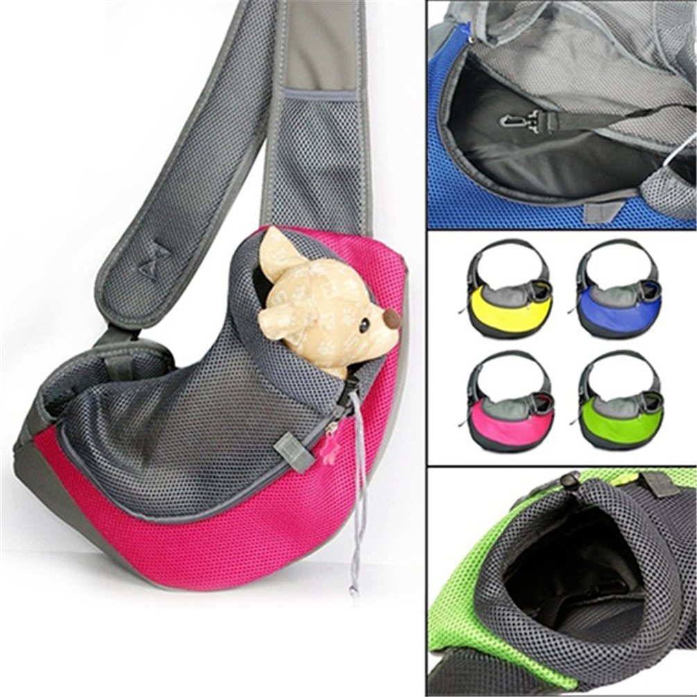 bismarckbeer Marsupio per trasporto Chihuahua, cuccioli e gattini, per  viaggi, attivit� all'aperto, borsa a tracolla con maglia esterna :  Amazon.it: Prodotti per animali domestici