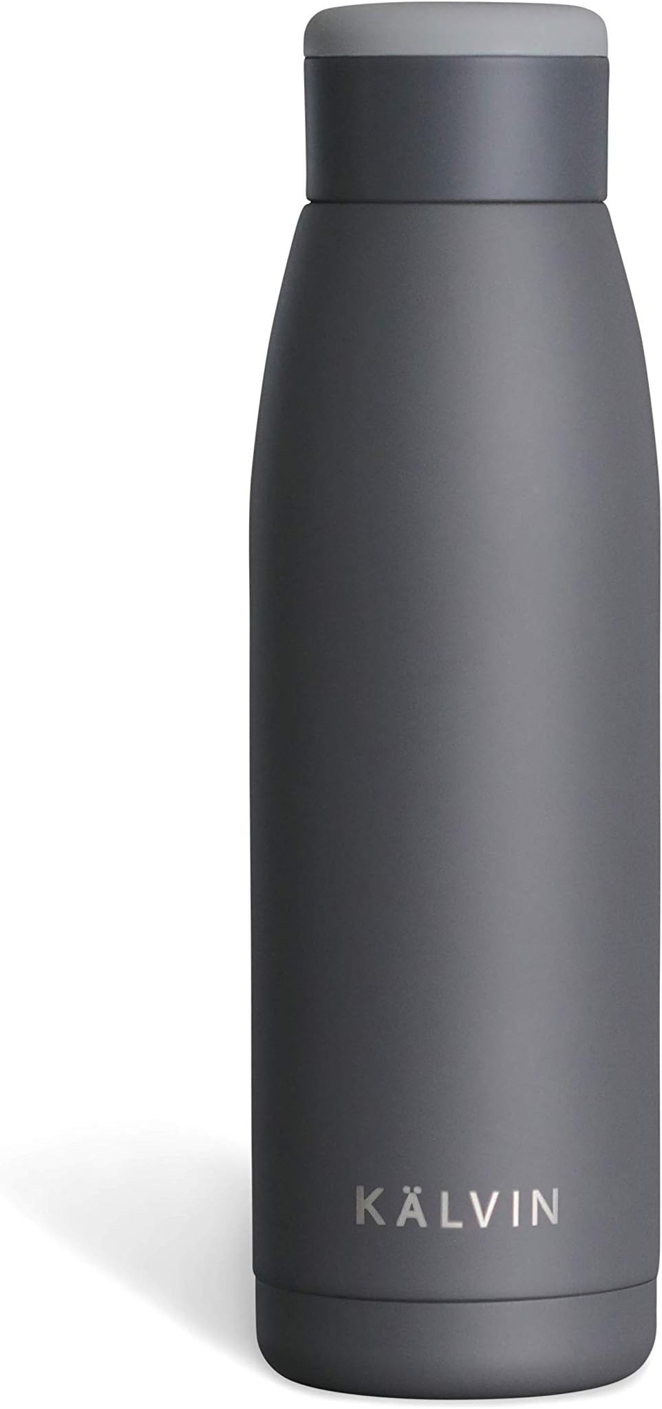 KÄLVIN BY VIVORAKÄLVIN BY VIVORA Insulated Water Bottle, Charcoal Grey, 14.2 oz (420ml) - Shake to Activate Hand Warmer & Ice Pack, BPA Free, Hot Water Bottle
