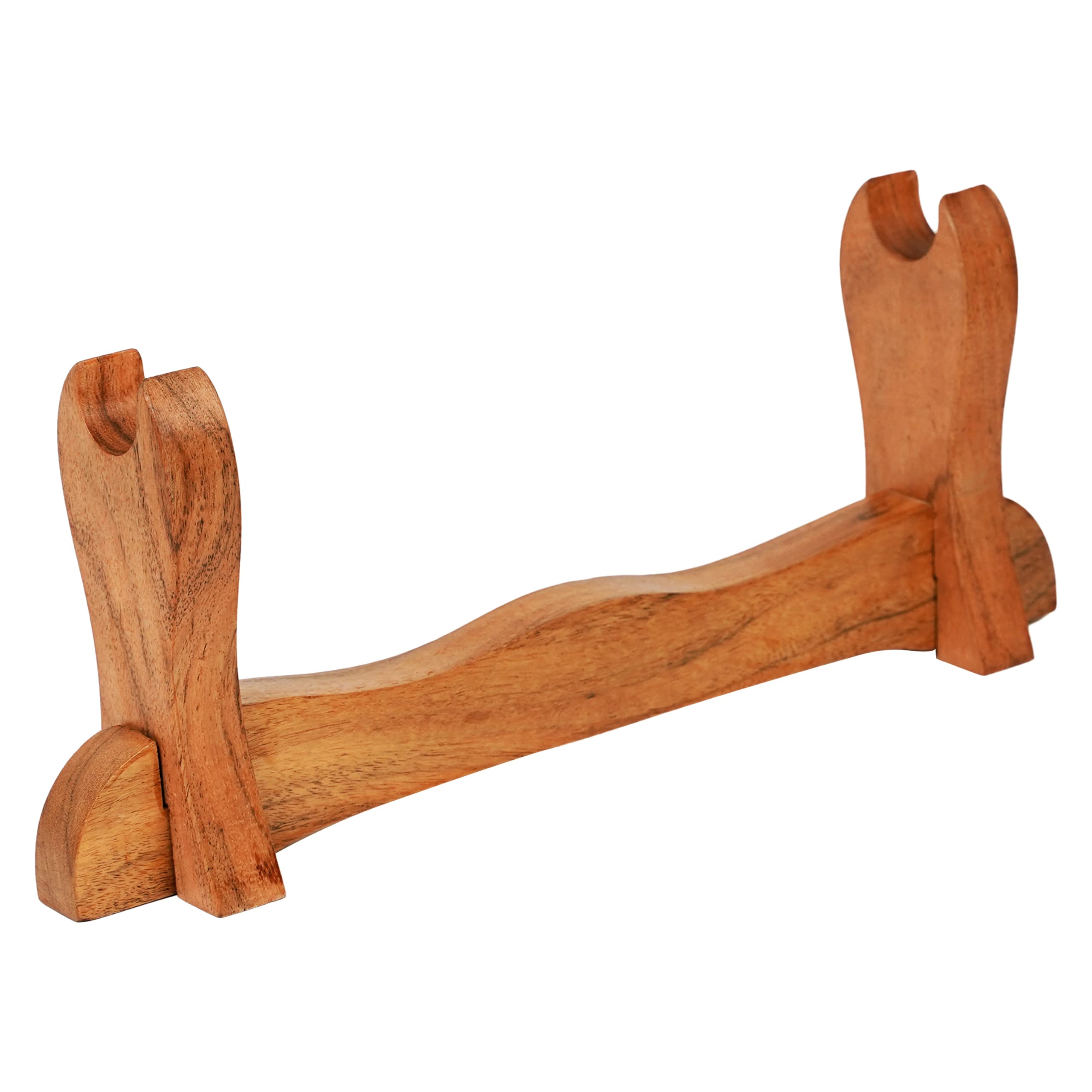 Mythrojan Soporte de Espada de Madera Maciza Espada Medieval Montaje en Pared Soporte de exhibición de Samurai Soporte de Espada Katana Exhibición de Espada de Gladiador de un Nivel